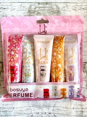 NWT Bosuya Yara Perfume Hand Cream Set (5-Piece Collection)